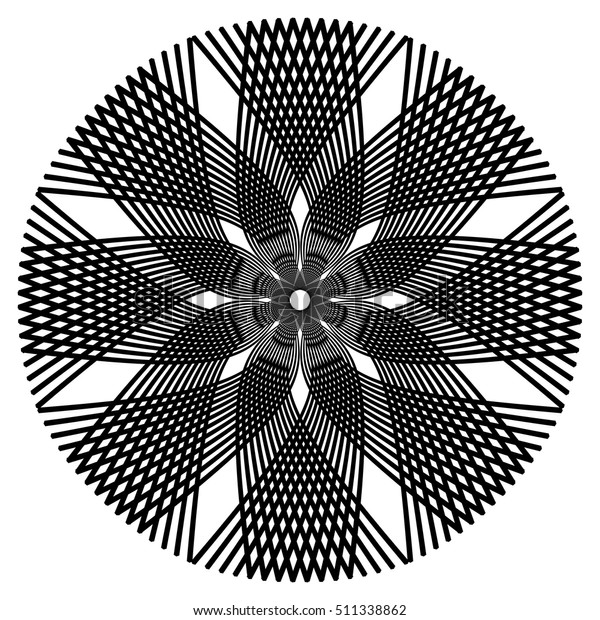 Geometric Flower Pattern Stock Vector (Royalty Free) 511338862 ...