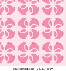Geometric flower pattern design with colorful shape and line. pattern background