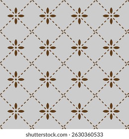 Geometric flower pattern design with pink background.