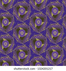 Geometric flower pattern.Seamless background. Vector illustration Eps 8 