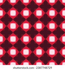 Geometric flower seamless pattern illustration