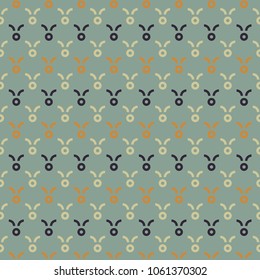 geometric flower seamless texture, simple and elegant geometric design