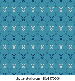 geometric flower seamless texture, simple and elegant geometric design