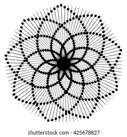 Geometric flower shape