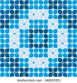 Geometric Flower Shape Pattern Seamless Tile 