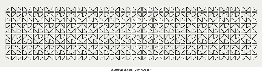 Fondo geométrico del patrón de la línea de las Formas de la flor en tonos blancos y negros para los Anuncios, la decoración de la pared, los textiles, el diseño interior y más.
