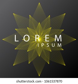 geometric flower shapes vector