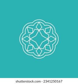 geometric flower star tech logo