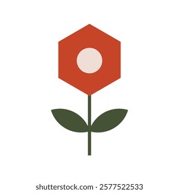 Geometric Flower Vector - 08
