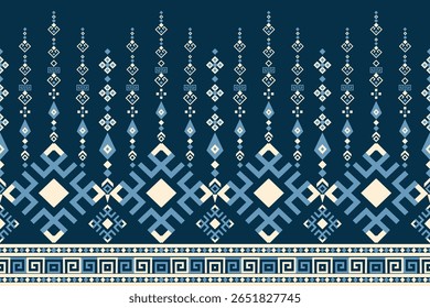 Geometric flowers, tall shape, full decoration, no horizontal seams.