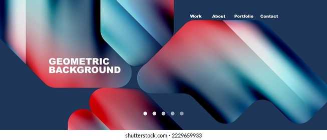 Geometric fluid shapes with liquid colors abstract background. Vector Illustration For Wallpaper, Banner, Background, Card, Book Illustration, landing page