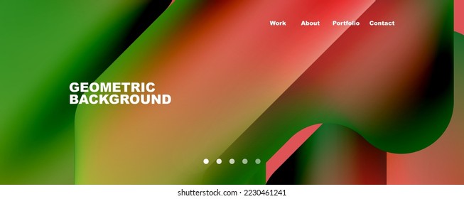 Geometric fluid shapes with liquid colors abstract background. Vector Illustration For Wallpaper, Banner, Background, Card, Book Illustration, landing page