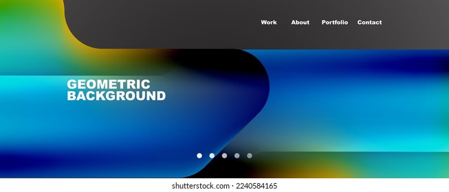 Geometric fluid shapes with liquid colors abstract background. Vector Illustration For Wallpaper, Banner, Background, Card, Book Illustration, landing page