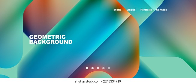 Geometric fluid shapes with liquid colors abstract background. Vector Illustration For Wallpaper, Banner, Background, Card, Book Illustration, landing page