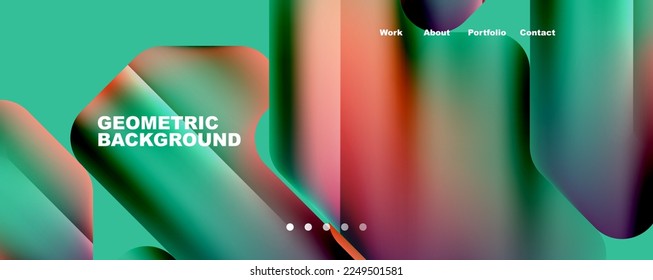Geometric fluid shapes with liquid colors abstract background. Vector Illustration For Wallpaper, Banner, Background, Card, Book Illustration, landing page