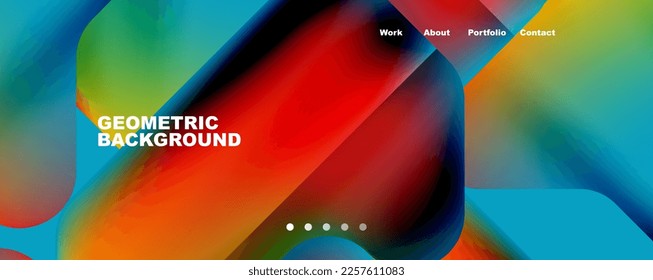 Formas de fluido geométrico con color líquido fondo abstracto. Ilustración vectorial para fondo de escritorio, pancarta, fondo, tarjeta, ilustración del libro, página de inicio