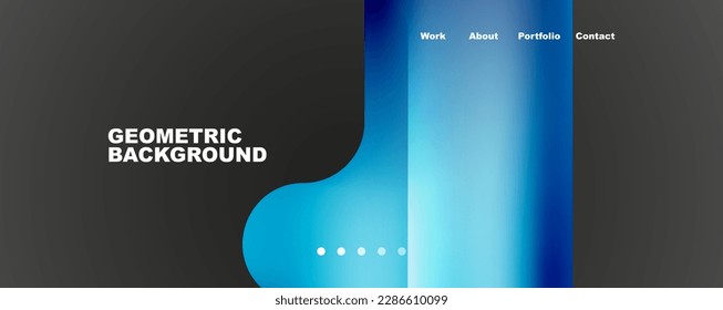 Formas de fluido geométrico con color líquido fondo abstracto. Ilustración vectorial para fondo de escritorio, pancarta, fondo, tarjeta, ilustración del libro, página de inicio
