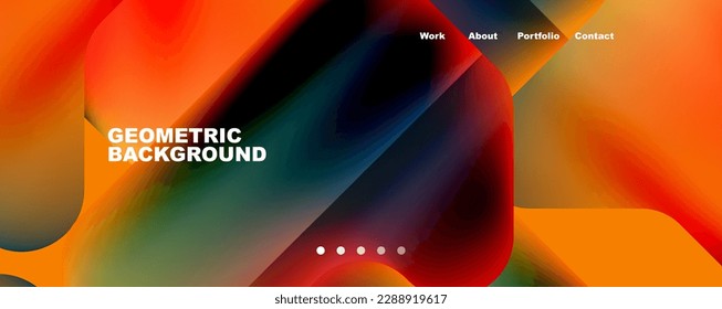 Geometric fluid shapes with liquid colors abstract background. Vector Illustration For Wallpaper, Banner, Background, Card, Book Illustration, landing page