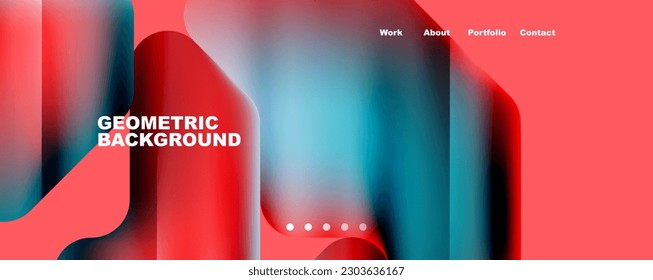 Geometric fluid shapes with liquid colors abstract background. Vector Illustration For Wallpaper, Banner, Background, Card, Book Illustration, landing page