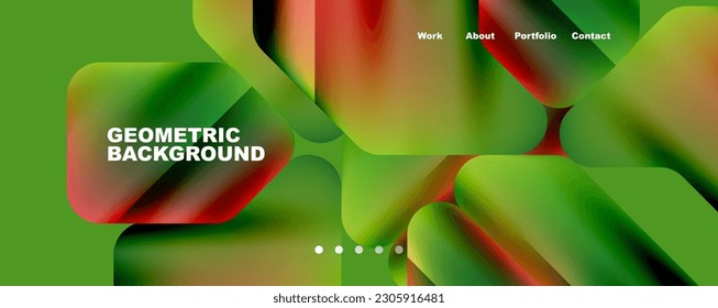 Geometrische Flüssigkeitsformen mit flüssigen Farben abstrakter Hintergrund. Vektorgrafik für Bildschirmhintergründe, Banner, Hintergrund, Karte, Buchillustration, Landing-Page