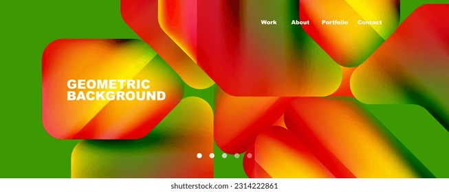 Geometric fluid shapes with liquid colors abstract background. Vector Illustration For Wallpaper, Banner, Background, Card, Book Illustration, landing page
