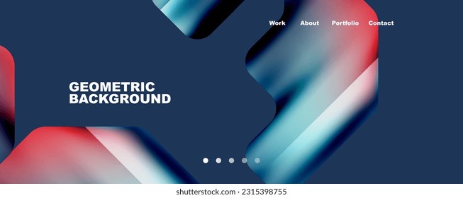 Geometric fluid shapes with liquid colors abstract background. Vector Illustration For Wallpaper, Banner, Background, Card, Book Illustration, landing page