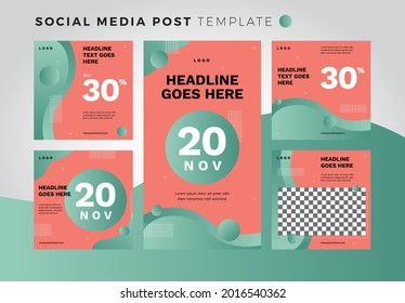 Geometric fluid Social Media Template