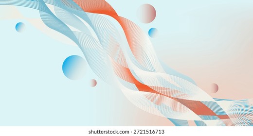 geometrische Flüssigkeitswellen auf hellem Hintergrund. Verwenden Sie helle und pastellfarbene Farbverläufe