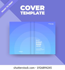 Geometric Flyer brochure design template cover. Business cover size A4 template