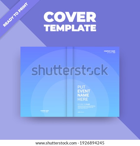 Geometric Flyer brochure design template cover. Business cover size A4 template