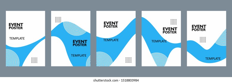 Geometric flyer brochure templates. Colorful background for leaflet, annual report, company profile and cover book. Modern, trendy and elegant layout for business, promotion and publication. Vector