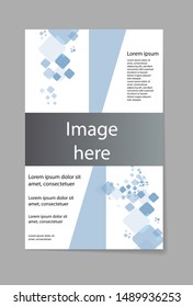 geometric flyer cover business brochure vector design, Leaflet advertising abstract background, Modern poster magazine layout template, Annual report for presentation