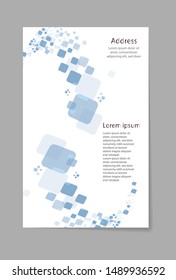 geometric flyer cover business brochure vector design, Leaflet advertising abstract background, Modern poster magazine layout template, Annual report for presentation