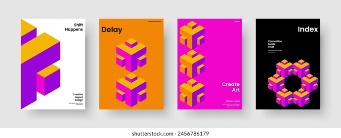 Geometric Flyer Design. Creative Business Presentation Layout. Isolated Report Template. Background. Banner. Book Cover. Poster. Brochure. Leaflet. Catalog. Brand Identity. Pamphlet. Newsletter