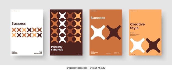Geometric Flyer Design. Isolated Background Template. Creative Poster Layout. Business Presentation. Book Cover. Brochure. Banner. Report. Leaflet. Notebook. Pamphlet. Portfolio. Magazine. Handbill
