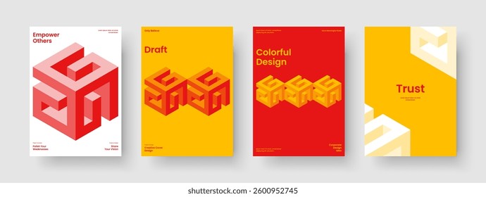 Geometric Flyer Design. Isolated Book Cover Template. Abstract Banner Layout. Poster. Background. Report. Brochure. Business Presentation. Journal. Catalog. Advertising. Handbill. Newsletter