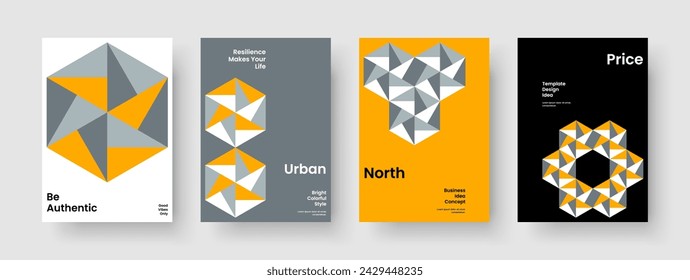 Geometrisches Flyer-Design. Isolierte Poster-Vorlage. Modernes Business-Präsentationslayout. Bericht. Banner. Hintergrund. Buchumschlag. Broschüre. Handzettel Newsletter. Portfolio. Markenidentität. Broschüre