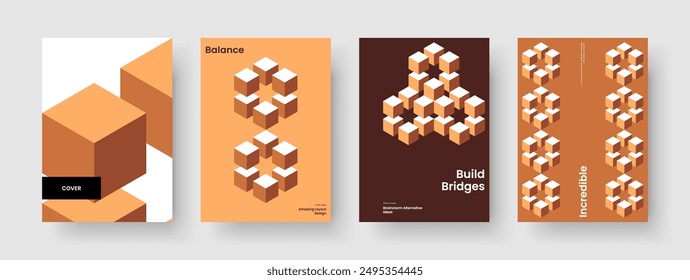 Geometrisches Flyer-Design. Isoliertes Poster-Layout. Moderne Broschüren-Vorlage. Hintergrund. Buchumschlag. Banner. Bericht. Geschäftspräsentation. Notebook. In: Magazine. In: Journal. Brande Identität. Broschüre