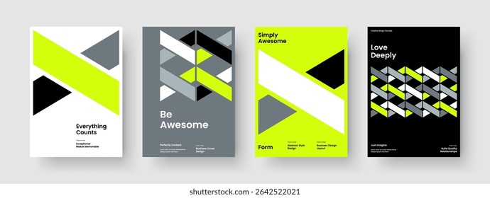 Geometric Flyer Design. Modern Book Cover Template. Creative Background Layout. Business Presentation. Banner. Report. Poster. Brochure. Advertising. Leaflet. Newsletter. Brand Identity. Catalog