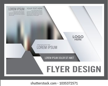 Geometric flyer design template. Annual Report Leaflet cover Brochure Layout. Presentation Modern background. illustration vector in A4 size
