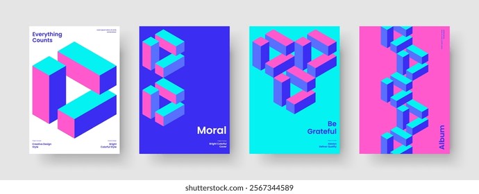 Geometric Flyer Layout. Abstract Banner Design. Isolated Book Cover Template. Brochure. Background. Poster. Business Presentation. Report. Advertising. Handbill. Journal. Magazine. Portfolio