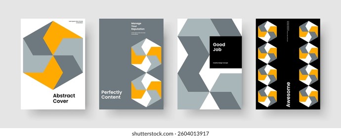 Geometric Flyer Layout. Abstract Banner Design. Isolated Report Template. Background. Book Cover. Poster. Brochure. Business Presentation. Portfolio. Notebook. Catalog. Magazine. Leaflet