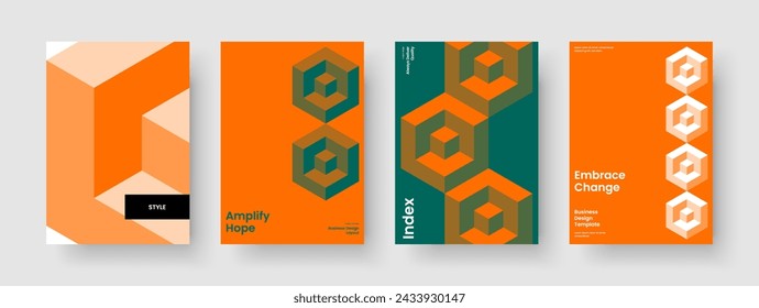 Diseño de folleto geométrico. Plantilla de presentación empresarial abstracta. Diseño de banner aislado. Folleto. Informe. Antecedentes. Cartel. Portada del libro. Identidad de marca. Diario. Catálogo. Handbill. Folleto