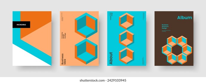 Geometric Flyer Layout. Creative Brochure Design. Isolated Banner Template. Poster. Background. Business Presentation. Book Cover. Report. Handbill. Pamphlet. Journal. Catalog. Brand Identity