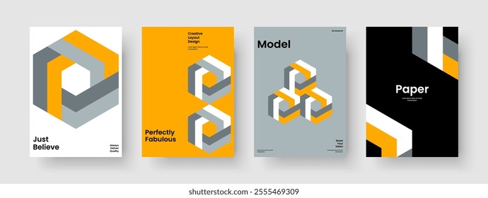 Geometric Flyer Layout. Creative Poster Design. Isolated Business Presentation Template. Brochure. Report. Book Cover. Banner. Background. Brand Identity. Notebook. Journal. Leaflet. Handbill