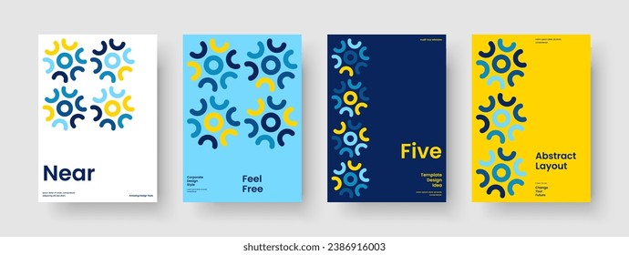 Geometric Flyer Layout. Isolated Brochure Template. Modern Business Presentation Design. Banner. Background. Book Cover. Report. Poster. Handbill. Pamphlet. Catalog. Brand Identity. Notebook