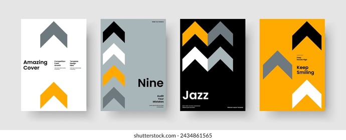 Geometrisches Flyer-Layout. Isoliertes Poster-Design. Moderne Berichtsvorlage. Broschüre. Buchumschlag. Banner. Geschäftspräsentation. Hintergrund. Newsletter. Handzettel Portfolio. In: Magazine. Notizbuch