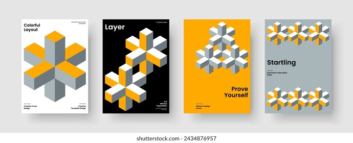 Geometric Flyer Layout. Isolated Poster Design. Abstract Brochure Template. Background. Business Presentation. Banner. Report. Book Cover. Newsletter. Brand Identity. Leaflet. Pamphlet. Advertising