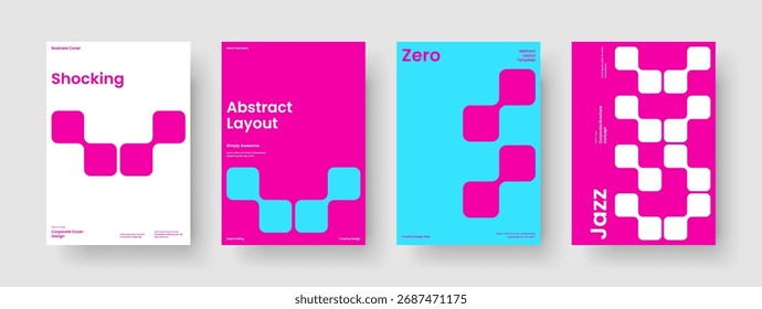 Geometrisches Flyer-Layout. Einzelnes Posterdesign. Vorlage für abstrakte Broschüren. Buchumschlag. Bericht. Geschäftspräsentation. Hintergrund. Banner. Broschüre. Newsletter. Handzettel Zeitschrift. Merkblatt