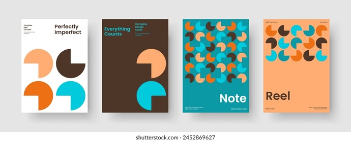 Geometrische Flyer-Vorlage. Abstrakter Banner. Isoliertes Poster-Design. Buchumschlag. Broschüre. Bericht. Geschäftspräsentation. Hintergrund. In: Magazine. Portfolio. Handzettel Newsletter. Werbung